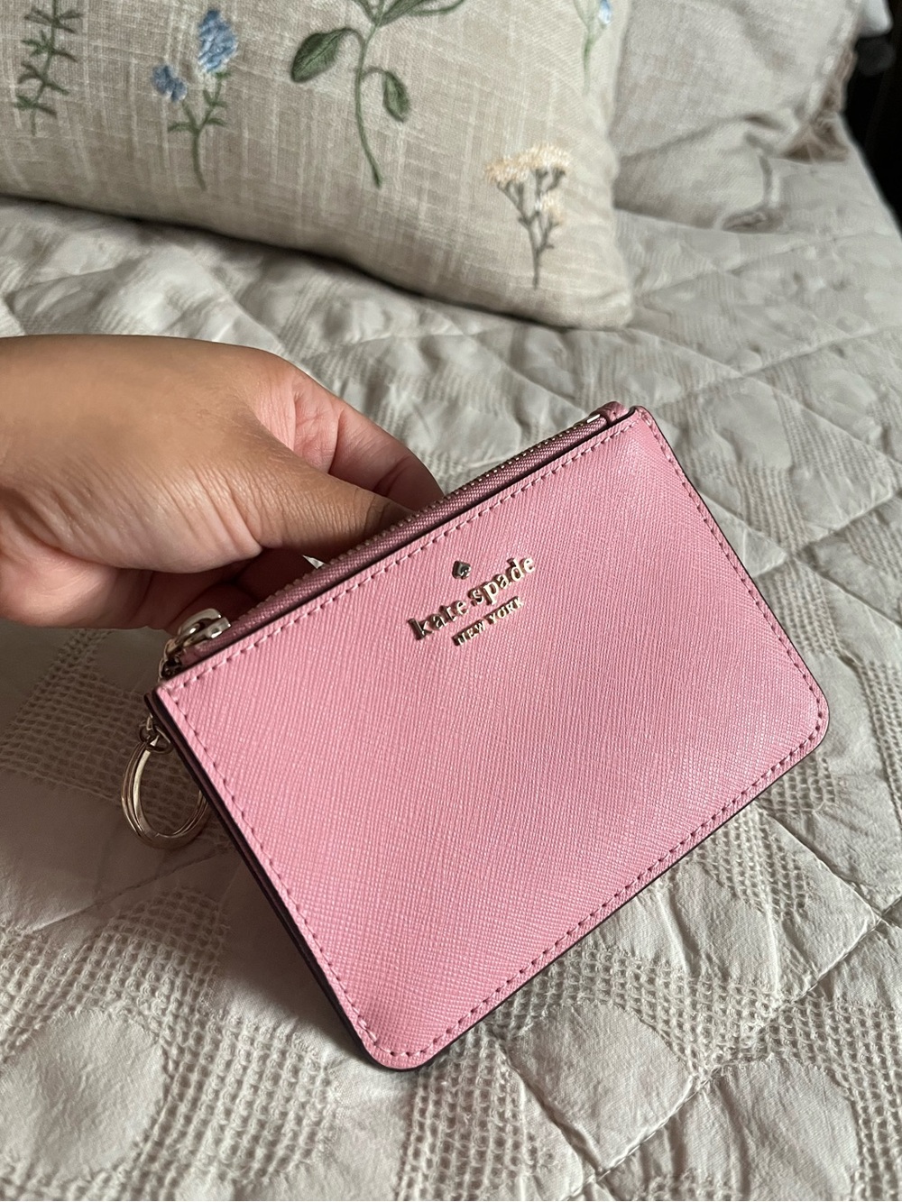 Kate Spade Pink Zipper Cardholder